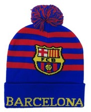New Barcelona Football Club Mens Size OSF Blue Hat Beanie