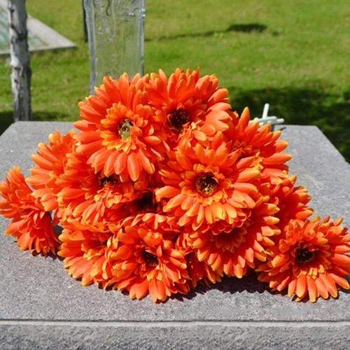 Artificial Fake Silk Gerbera Flower Bouquet Colourful Daisy Home Garden Decor - Picture 20 of 24