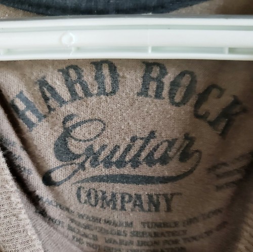 Hard Rock Guitar Company Atlanta SMALL Brown Multicolor Logo T-Shirt S. Sleeve - Picture 7 of 9