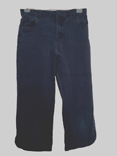 Land's End Capri Pants Girl's 12 Blue Adjustable Waist Blue 25 x 18.5