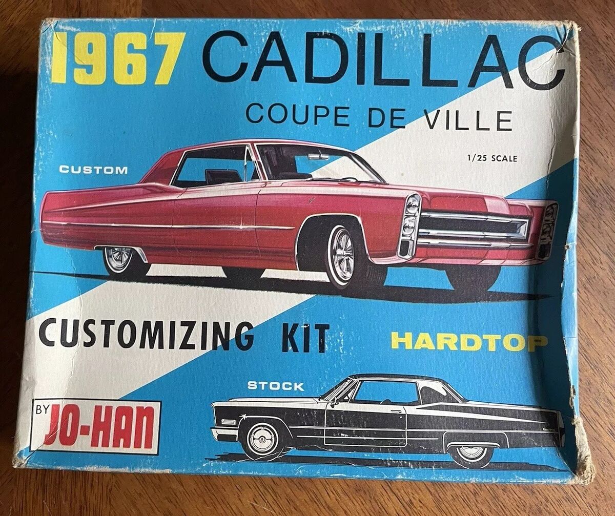 Jo-Han 1967 Cadillac Coupe De Ville Hardtop 1/25 Scale Model Jo-Han 1967 Cadillac Coupe De Ville Hardtop 1/25 Scale Model