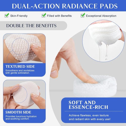 Glycolic Acid Facial Cleansing Pads x60 10% Glycolic Acid Youthful Radiant Skin - Picture 3 of 16