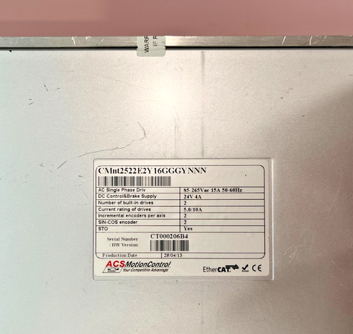 ACS MOTION CONTROL CMnt2522E2Y16GGGYNNN, SPiiPlusCMnt Master Control Module, - Picture 2 of 3