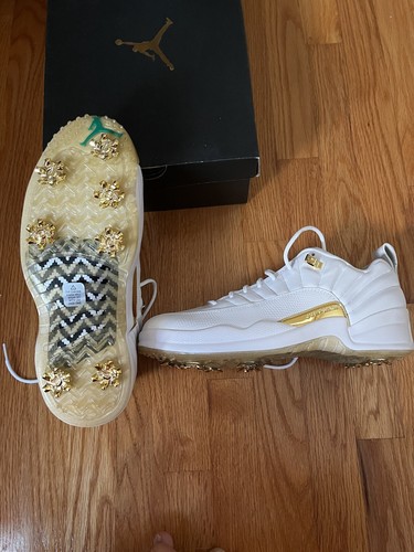 Air Jordan 12 Low Golf White & Gold “The Masters” Men’s 11 (NEW) - Picture 9 of 11