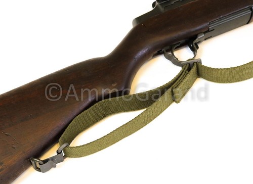 AmmoGarand M1 Garand Web Sling OD Green Cotton for USGI Rifle/Shotguns *US Made* - Picture 8 of 10