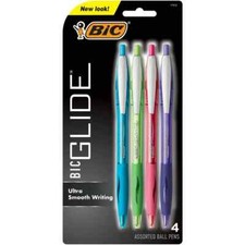 Atlantis Original Retractable Ballpoint Pen, Assorted Ink, Medium, 1mm, 4/Pack