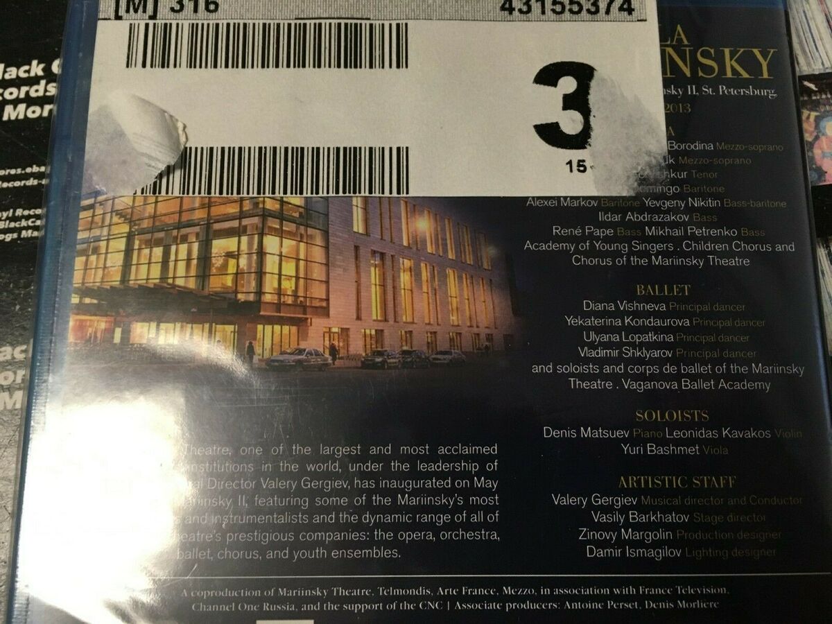 GALA MARIINSKY II NEW BLU-RAY brand new sealed region code 0