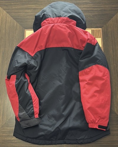 The Childrens Place boys large (10/12) 3-in-1 winter coat jacket red/blck w/hood - Picture 6 of 6
