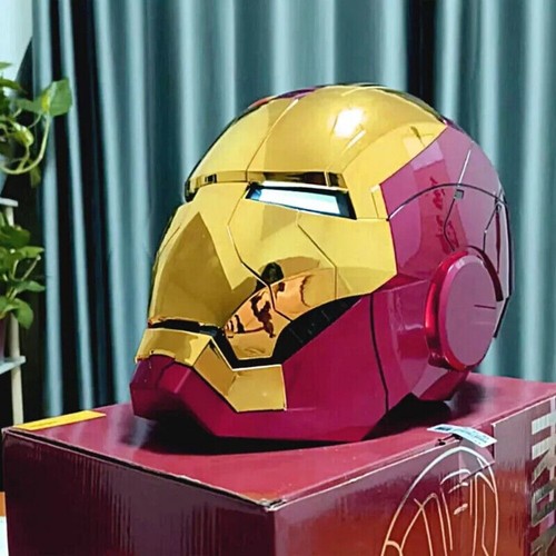 2025 Iron Man MK5 1:1 Helmet Wearable Voice-control Mask Cosplay Golden AUTOKING - Picture 5 of 23