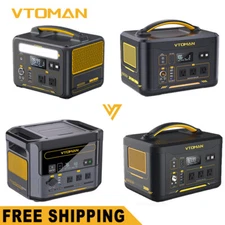 VTOMAN 1800W/1500W/600W Portable Power Station LiFePO4 Battery generator