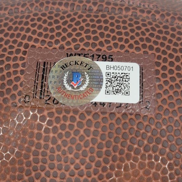 Rob Gronkowski signed Wilson Replica NFL Football Patriots (B) ~ Beckett BAS COA - Picture 5 of 5