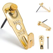 30 lb Picture Hangers 30 Set , Professional Picture Hanging Hooks with Nails,