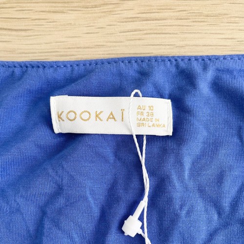 Kookai Dress Womens FR 38 AU 10 Electric Blue Mila Maxi Sleeveless Cut Out New - Picture 7 of 11
