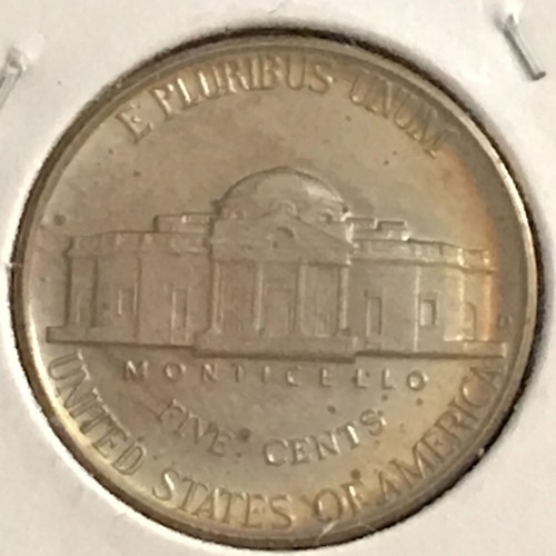 U.S. Jefferson Nickel Gem BU Wonder Color 1940-D - Picture 2 of 2