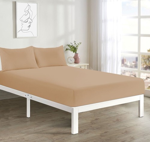 Extra Deep 40CM Fitted Sheet Bed Sheets Single Double King Super King Size - Picture 35 of 46