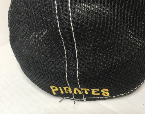 Chapeau ajusté dos en maille Pittsburgh Pirates New Era - noir coupe stretch moyenne grande - Photo 4/7