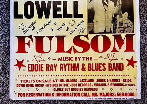 Pair of 1981 Mr. Majors Lowell Fulsom Prysock Oakland Concert R&B Blues Posters - Picture 7 of 9