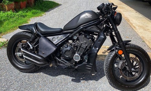 Bolso Triángulo Cuero para Honda Rebel cmx300 cmx500 cmx1100 Negro Alforjas Auto - Imagen 7 de 9