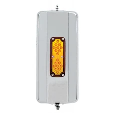 West Coast Mirror Lighted LED Stainless Steel (NON-HEATED) - 7" x 16" SEMI TRUCK