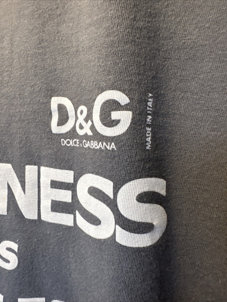 Dolce & Gabbana Grey Mens T-shirt With Logo ( GOODNESS HAS