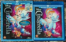 NEW Cinderella Blu-ray DVD 2012 2-Disc Set Diamond Edition w Embossed Slipcover