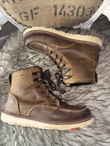 Brunt Boots Mens 10.5 Marin Soft Toe Work Leather Brown Waterproof ASTM F2892-18 - Picture 2 of 9