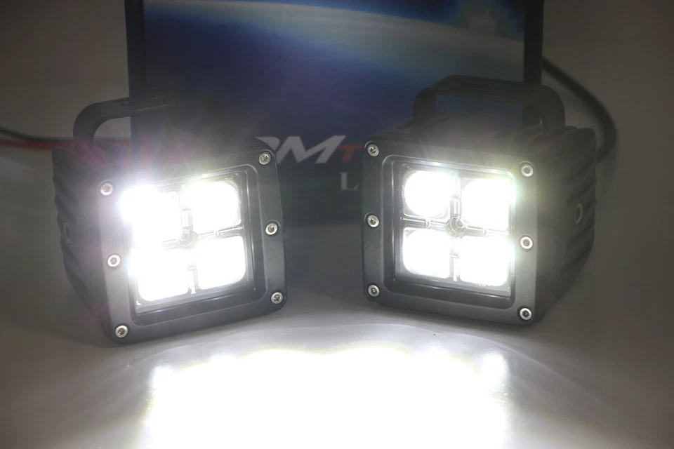 40W CREE LED Pods w/ Foglight Bracket, Wirings For Ford F250 F350 F450 Excursion - Image 4 of 4