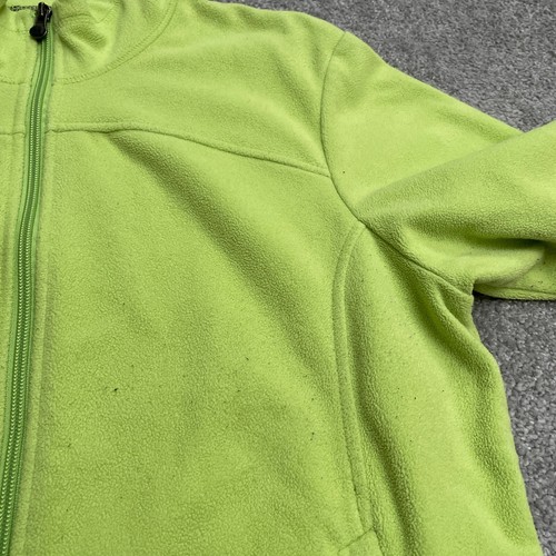Rei Fleece Jacket Women Large Apple Green Full Zip Pockets Outdoor Hiking Casual - Picture 4 of 16