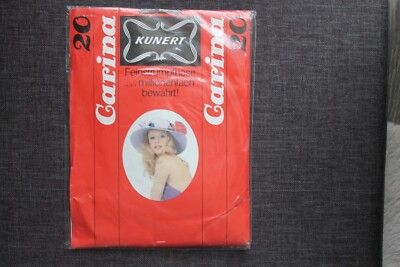 Vintage KUNERT Carina Feinstrumpfhose 20 den Gr. 36-38 Smoke Neu OVP