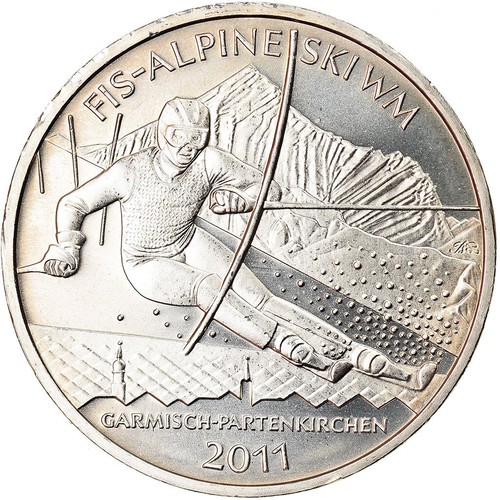 [#892394] Bundesrepublik Deutschland, 10 Euro, FIS-Alpine Ski, 2011, Stuttgart, 