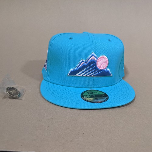Hatclub New Era 59Fifty Colorado Rockies 25th Anniversary Hat size 8 - Picture 4 of 7