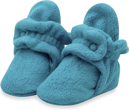 Unisex Fleece Baby Booties, Soft Sole and Non Slip | Stay on Slipper Socks for I - Picture 10 of 12