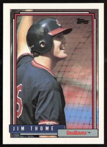 1992 Topps #768 Jim Thome Rookie Cleveland Indians