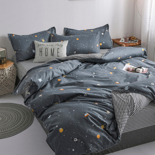 2020 New Year Bedding Printing Set Flat Quilt Cover Pillowcase Home - Bild 19 von 33