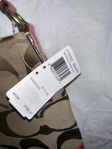Authentic Coach / Persimmon SIS File Swingpack Bag - Picture 6 of 8