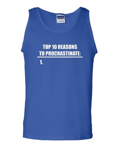 Top 10 To Procastinate 1. Camiseta sin mangas con gráficos de novedad humor para adultos - Imagen 5 de 7