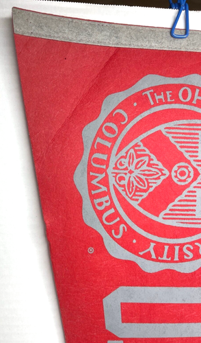 Pennant vintage in feltro OHIO STATE UNIVERSITY misura intera - Foto 5 di 9