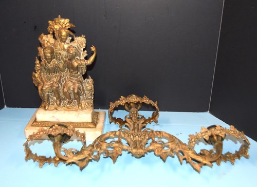 1848 "LAST of the MOHICANS" Bold Elegant 3 Arm Candelabra by Cornelius & Co 19"H - Picture 10 of 20