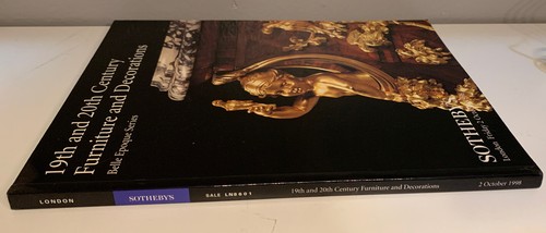 Sotheby’s 8601 19th & 20th Century Furniture & Decorations Catalog Oct 1998 - Picture 3 of 6
