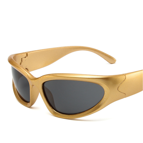 Fashion Steampunk Wrap Around Sunglasses Mens Women Retro Y2K PUNK Shade Glasses - Picture 10 of 17