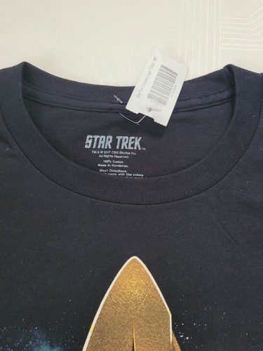 Star Trek Discovery Logo Black T-Shirt Men's Size MD New NWT - Picture 3 of 3