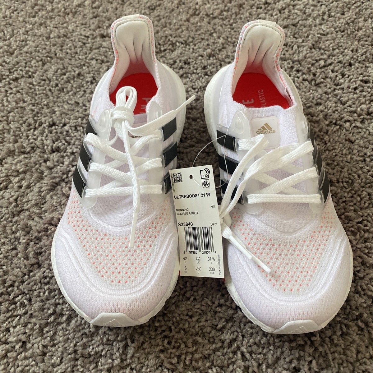 アディダスultraboost 21 wウルトラブースト 21W S23840 Women's Adidas Ultraboost 21 Running Shoes Training S23840