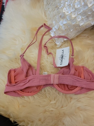 cosabella bra Small Reg $50.00 SALE pink Rose Blush Sexy - Picture 6 of 6