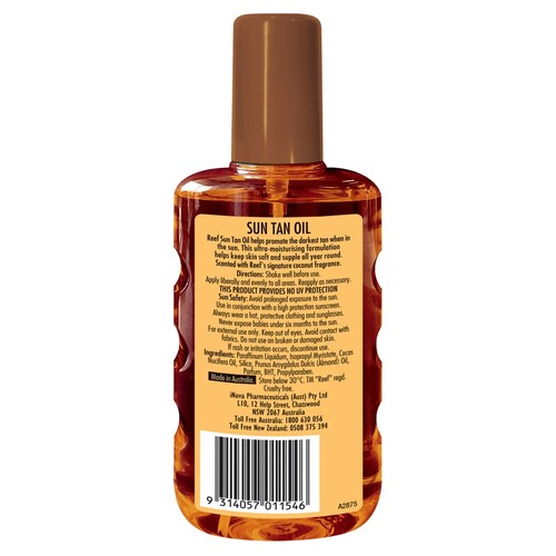 Reef Moisturising Sun Tan Oil Spray No SPF 220ml - Picture 2 of 2
