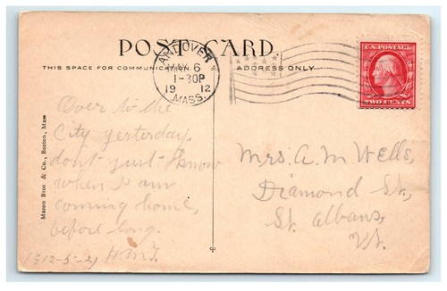Postal de 1912 A Sun Bath Revere Beach Revere MA, Massachusetts - Imagen 2 de 2