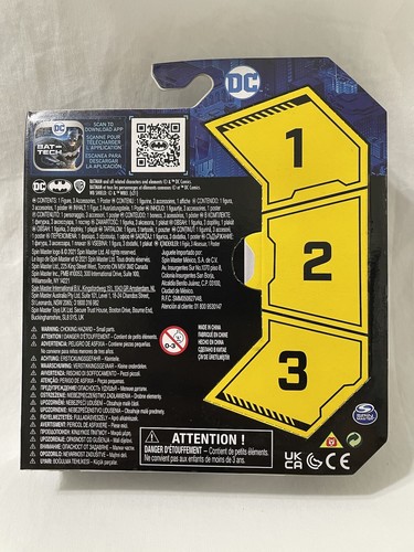 2021 Spin Master DEATHSTROKE Bat Tech 4" 1ST EDITION DC - Brand New & Sealed! - Picture 2 of 4
