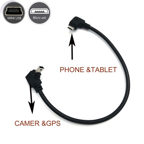 OTG CABLE for canon camera and smartphone tablet phone micro usb to mini usb - Picture 2 of 9