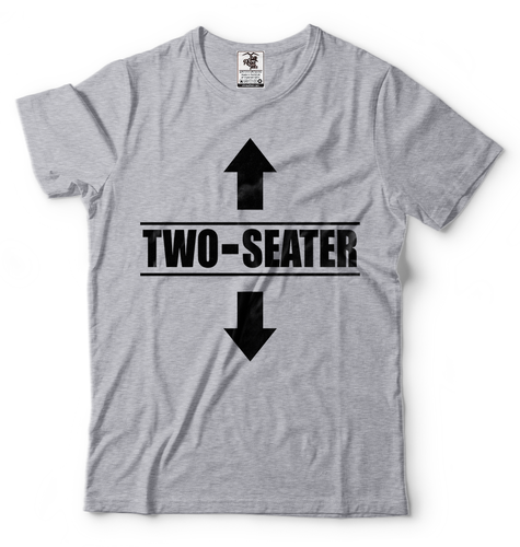 Two Seater Funny shirt Mens Funny shirt Two-Seater humor tee shirt Gift shirt - Picture 3 of 9