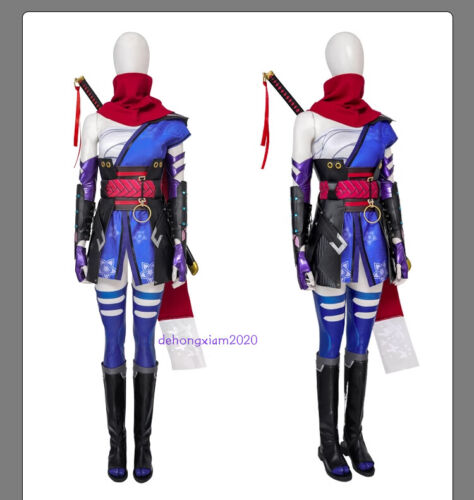 Marvel Rivals Psylocke Cosplay Costume Outfit Blue Full Set Dress Suit Halloween - Picture 2 of 19