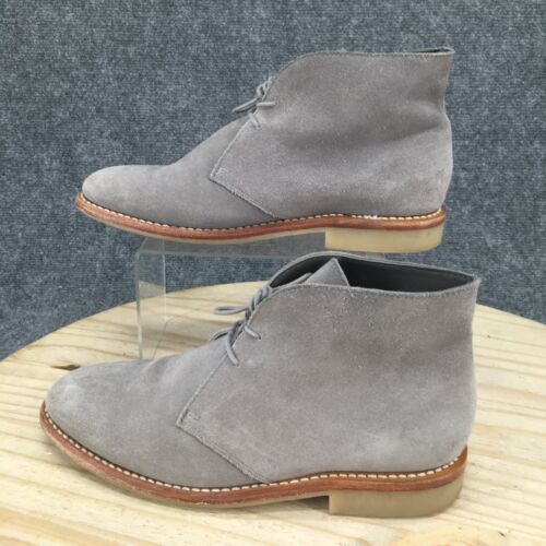 Thursday Boot Co Boots Mens 7 Ankle Chukka Casual Comfort Gray Suede Lace Up - Picture 2 of 17